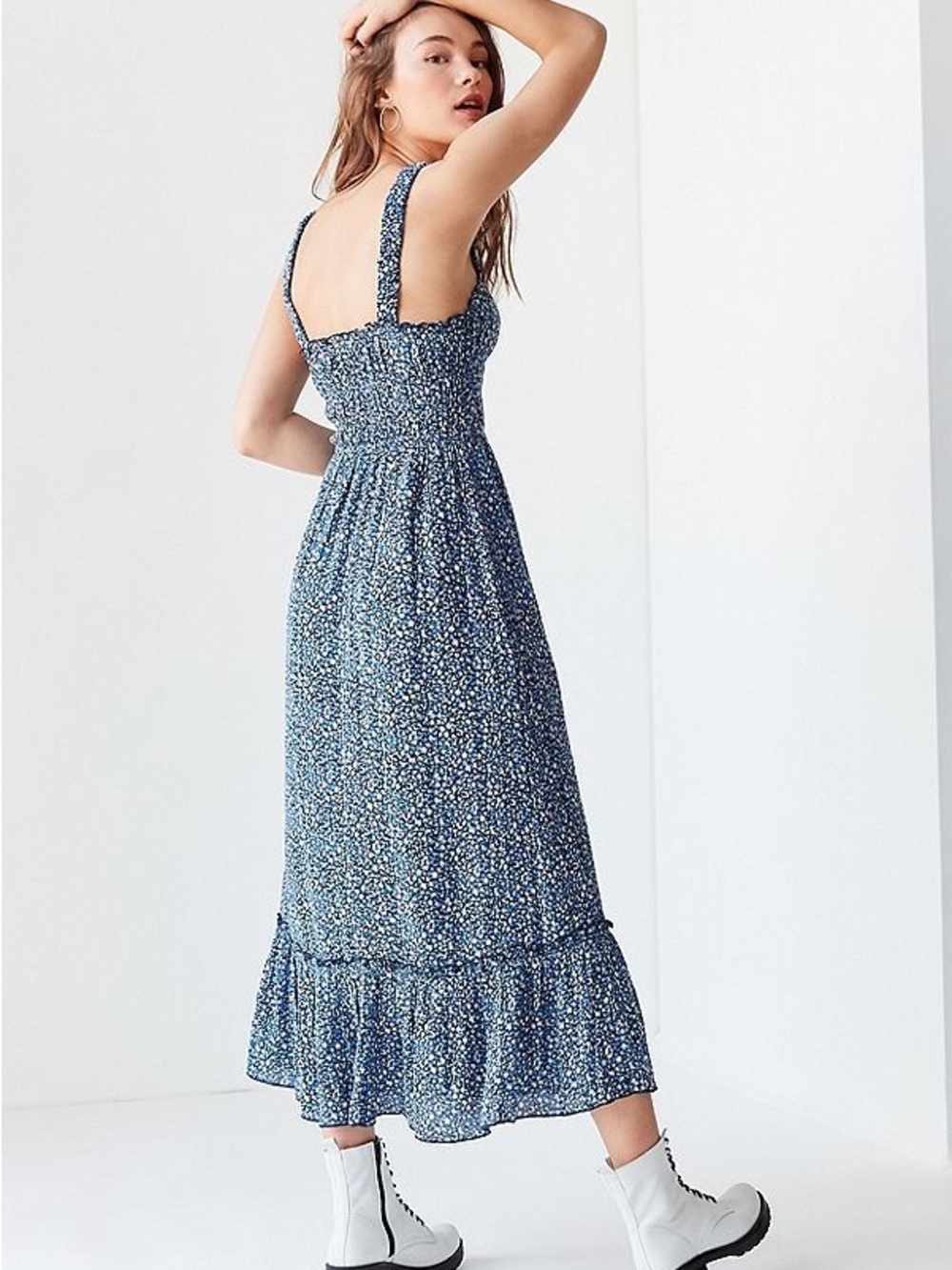 Urban Outfitters Ophelia Floral Midi Dress